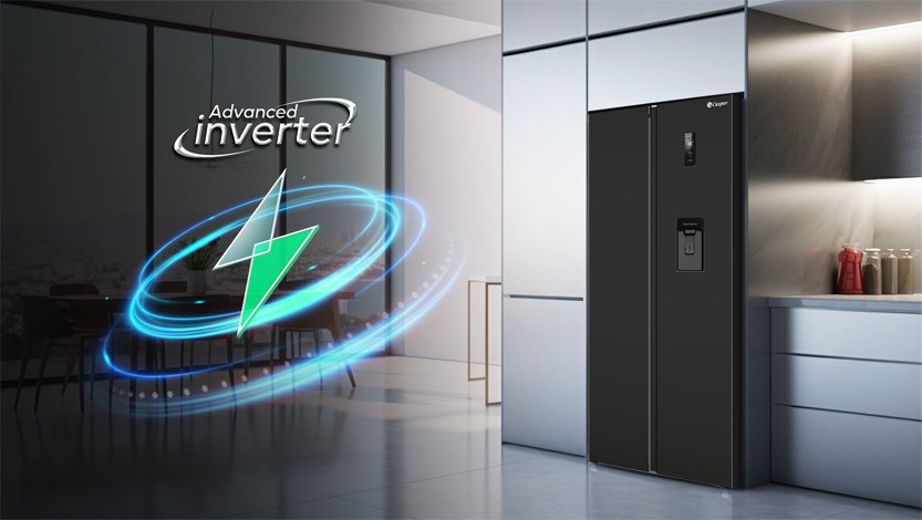 [2024] Tủ lạnh Casper SBS inverter 458 lít RS-460PBW