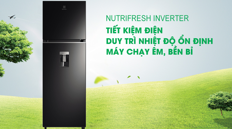 Tủ lạnh Electrolux Inverter 312 lít ETB3440K-H