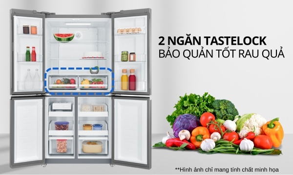 [2024] Tủ lạnh Electrolux 4 cánh inverter 496 lít EQE4900A-A
