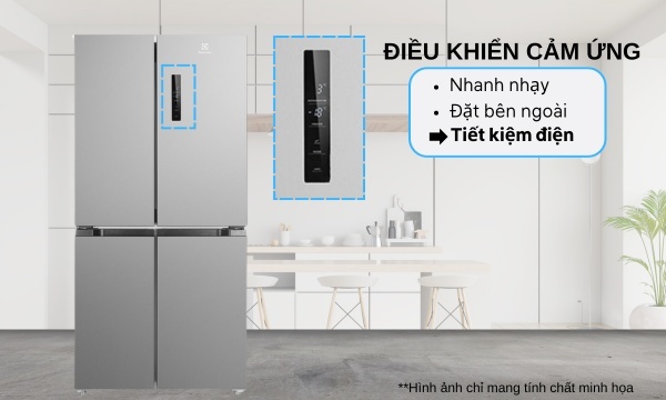 [2024] Tủ lạnh Electrolux 4 cánh inverter 496 lít EQE4900A-A