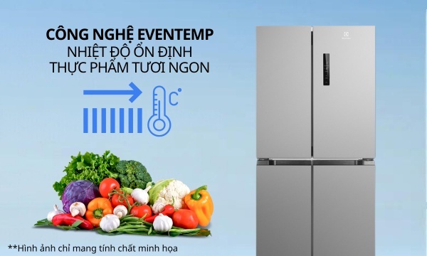 [2024] Tủ lạnh Electrolux 4 cánh inverter 496 lít EQE4900A-A