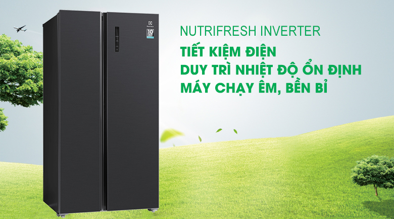Tủ lạnh Side By Side Electrolux Inverter 505 lít ESE5401A-BVN