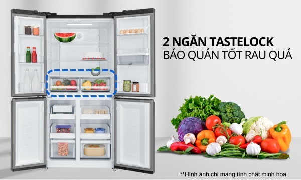 [2024] Tủ lạnh Electrolux 4 cánh inverter 492 lít EQE4960A-B
