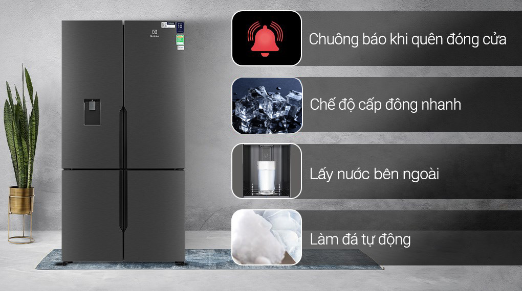Tủ lạnh Electrolux inverter 562 lít EQE5660A-B 2023