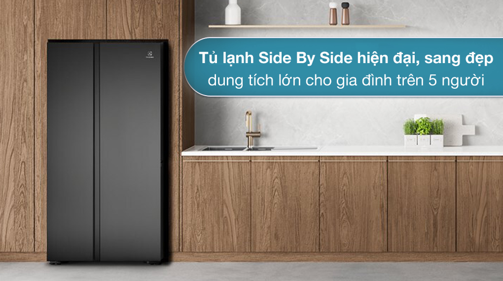 Tủ lạnh SBS Electrolux inverter 624 lít ESE6600A-BVN giá tốt