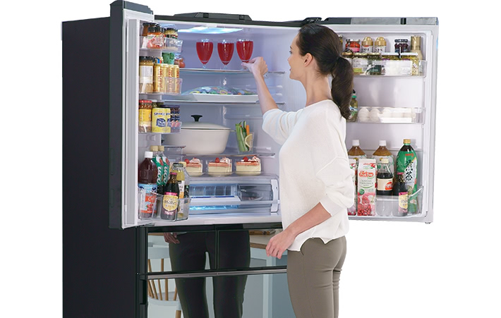Tủ lạnh Hitachi 6 cánh 615 lít R-WX620KV XK Inverter–2021 Made in Japan