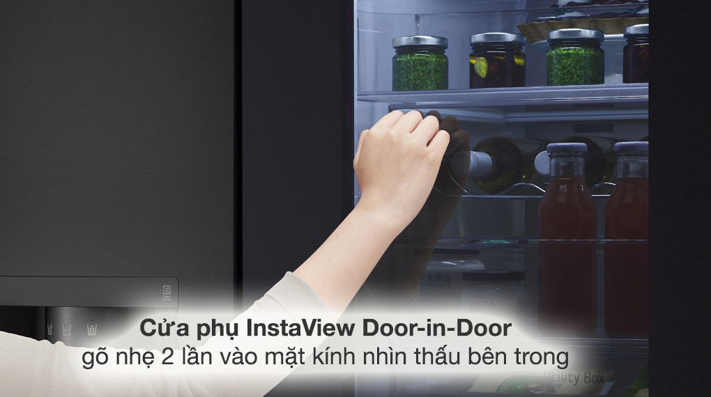 Tủ lạnh SBS LG inverter 635 lít InstaView Door-in-Door GR-X257BL 2023