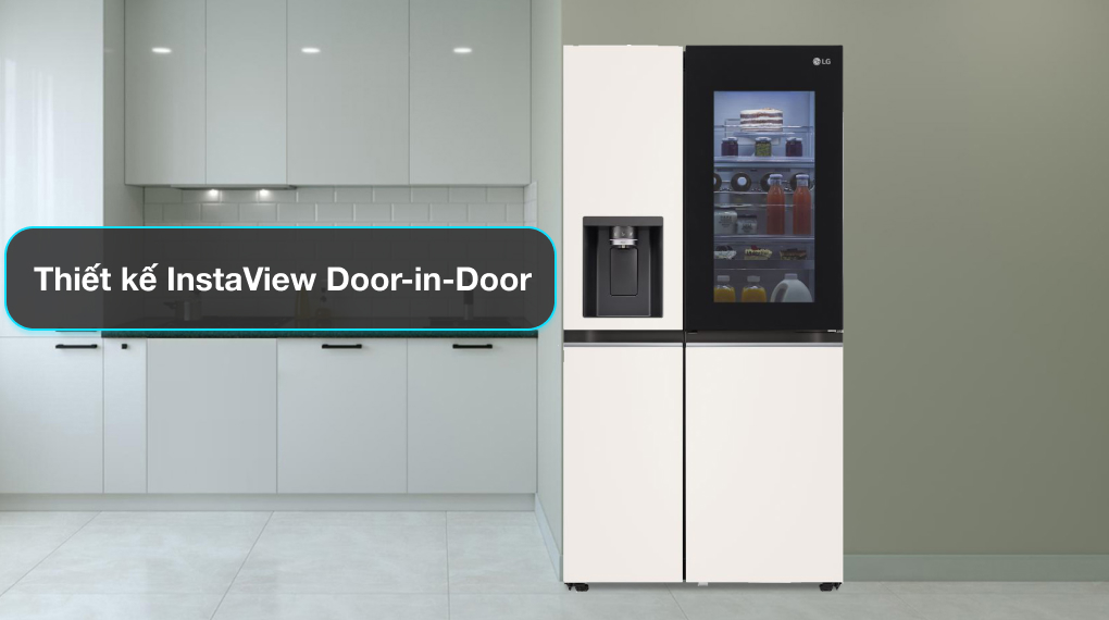 Tủ lạnh SBS LG inverter 635 lít InstaView Door-in-Door X257BG 2023