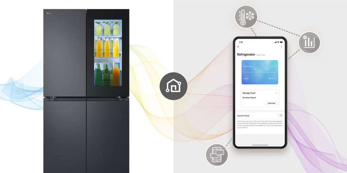 [2024] Tủ lạnh LG 4 cánh inverter 666 lít LFB66BLMI