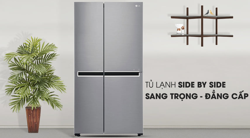 Tủ lạnh Side by Side LG Inverter GR-B257JDS 649 lít thiết kế sang trọng hiện đại