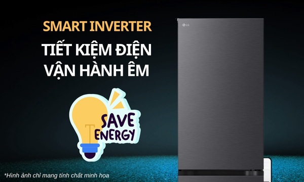 Tủ lạnh LG ngăn đá dưới inverter màu đen 335L LBB33BLM