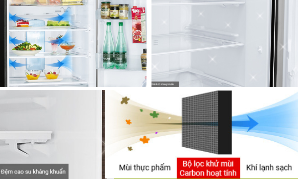 Tủ lạnh Mitsubishi 635L MR-LA72ER model 2022 4 cánh chính hãng giá rẻ