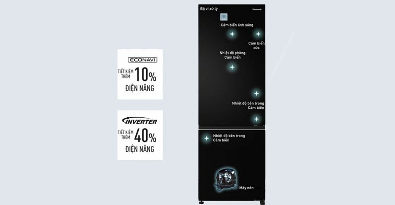 Tủ lạnh Panasonic inverter 325 lít NR-BV361BPKV giá rẻ