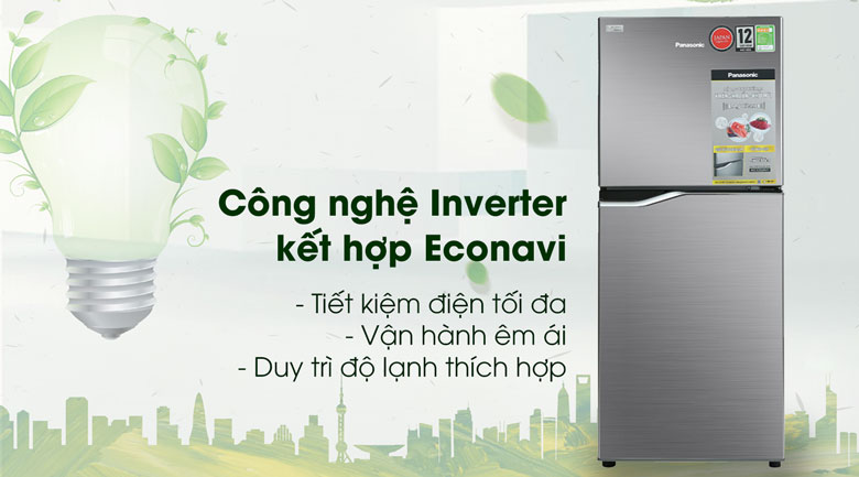 Tủ lạnh Panasonic Inverter 170 lít NR-BA190PPVN