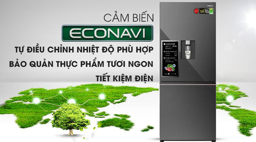 Tủ lạnh 2 cánh Panasonic 500 lít NR-BW530XMMV model 2022 giá rẻ