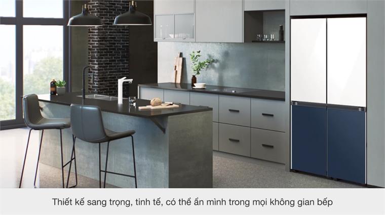 Tủ lạnh Bespoke Samsung inverter 599 lít RF60A91R177/SV giá rẻ