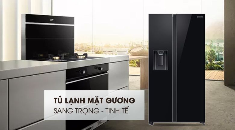 Tủ lạnh SBS Samsung Inverter 617 lít RS64R53012C/SV 2 cánh