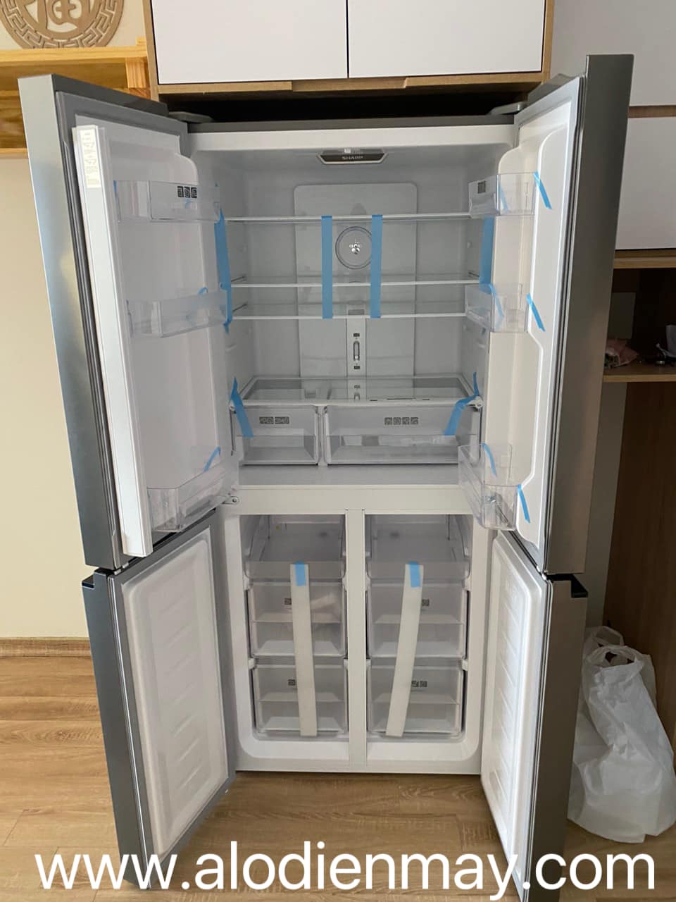 Tủ lạnh Sharp 473 lít 4 cửa inverter SJ-FXP480V-SL