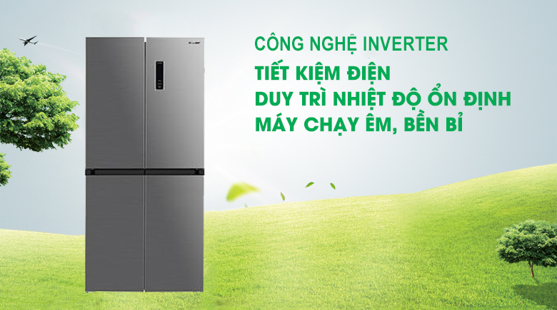 Tủ lạnh Sharp inverter 362 lít SJ-FX420V-SL giá rẻ