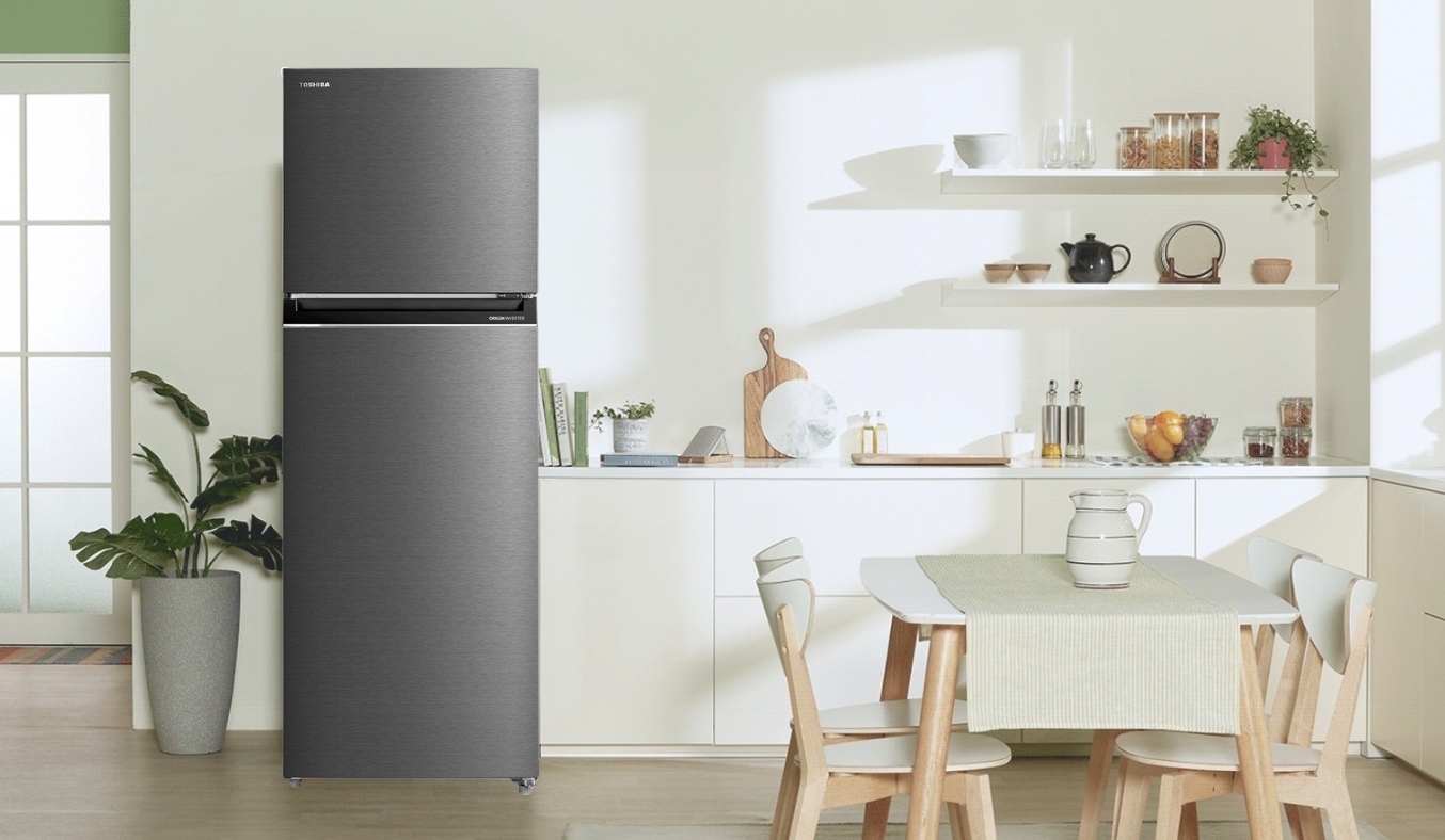 Tủ lạnh Toshiba inverter 338 lít GR-RT468WE-PMV(58)-MM 2023