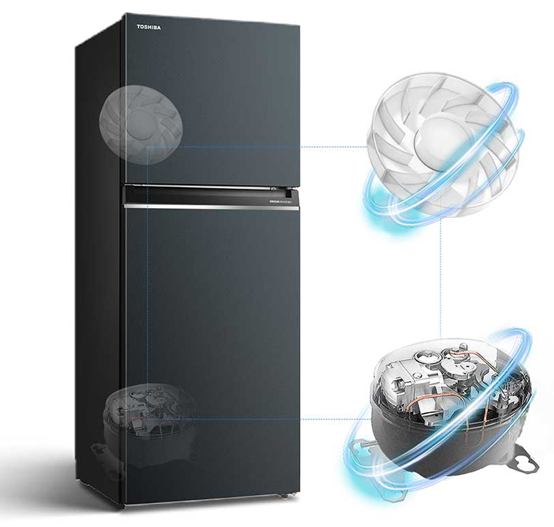 Tủ lạnh Toshiba inverter 338 lít GR-RT468WE-PMV(58)-MM 2023