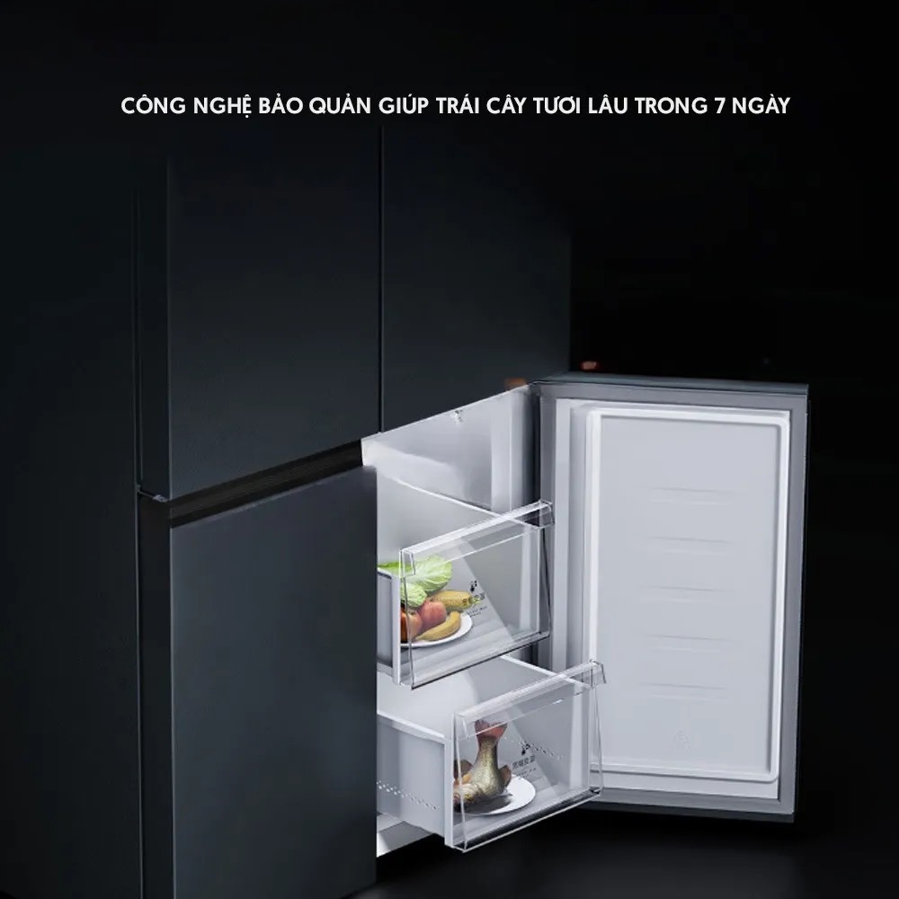 Tủ lạnh Xiaomi Mijia inverter 4 cánh 606 lít BCD-606WMFSA có đông mềm