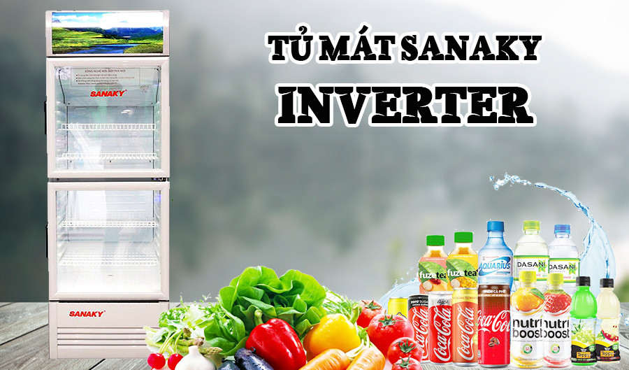 TỦ MÁT SANAKY INVERTER 200 LÍT VH-258W3L NHÔM (R600A)