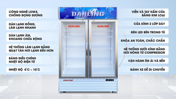 Tủ mát Darling 1100 lít DL-12000A2 