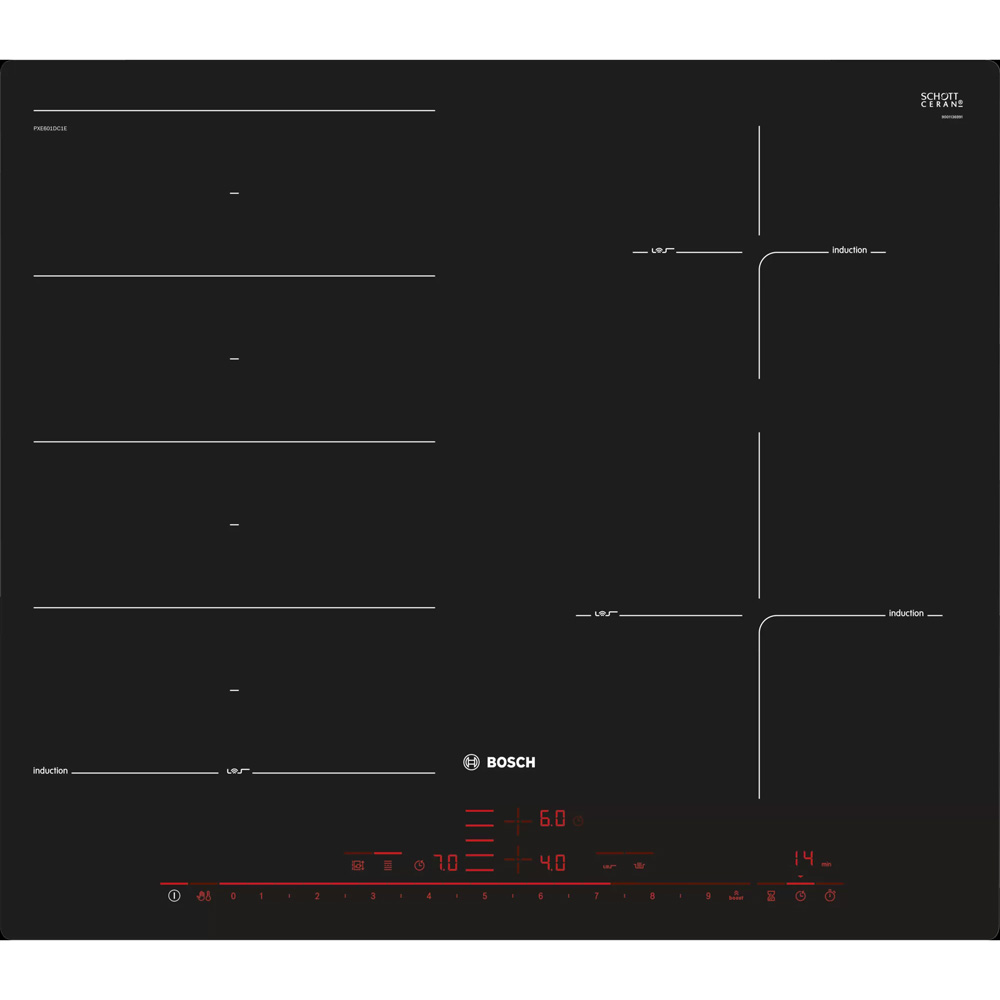 Bếp từ Bosch PXE601DC1E Series 8 bốn vùng nấu giá tốt