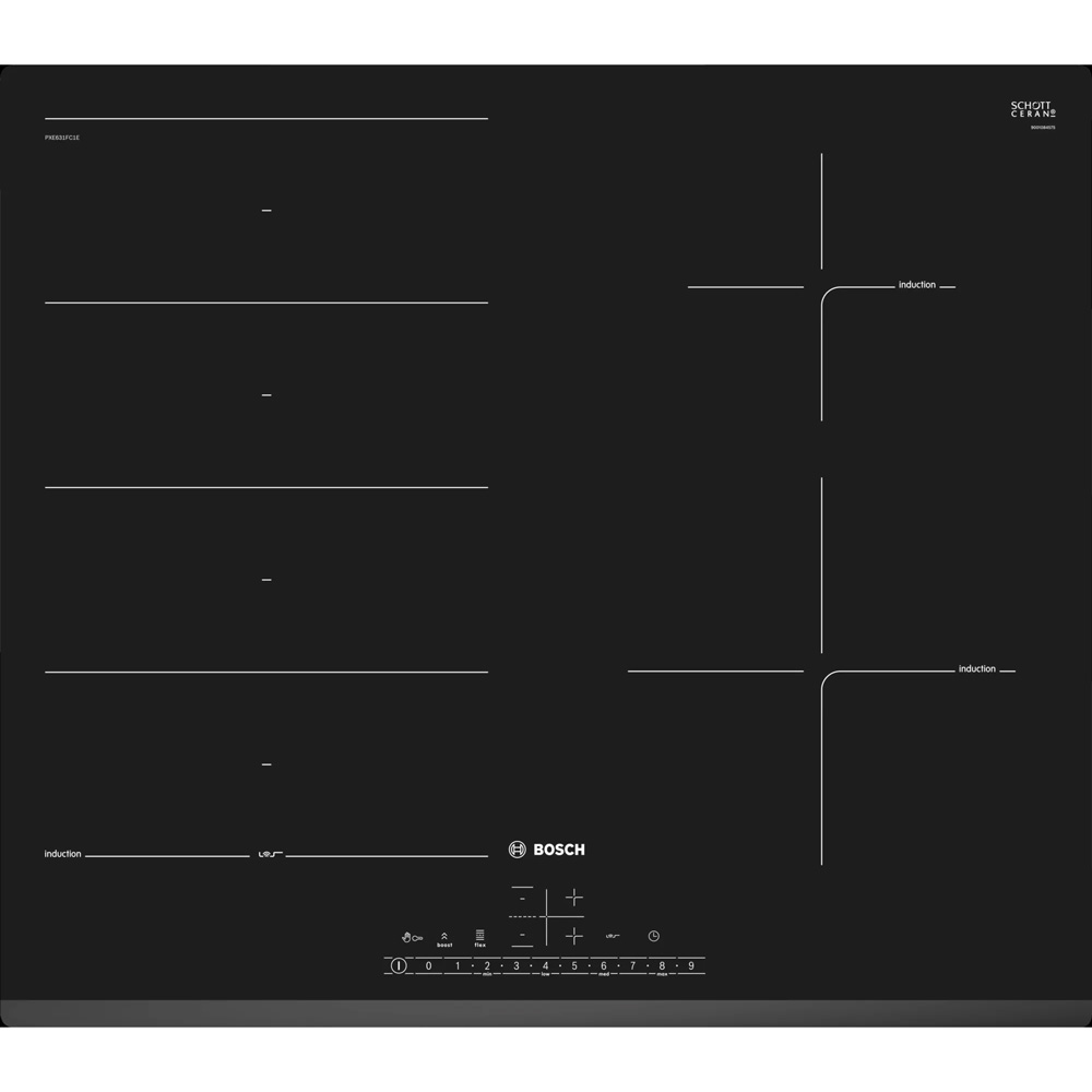 Bếp từ Bosch PXE631FC1E Serie 6 bốn vùng nấu giá tốt