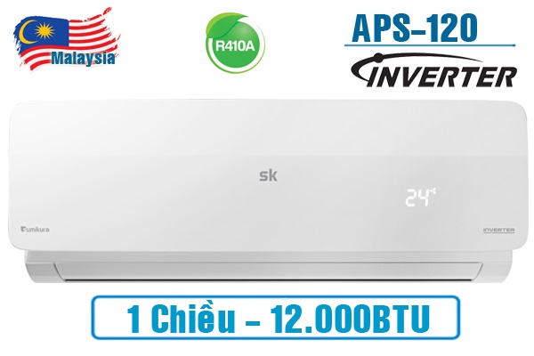 Điều hòa Sumikura 1 chiều 12000 btu inverter APS/APO-120 GOLD