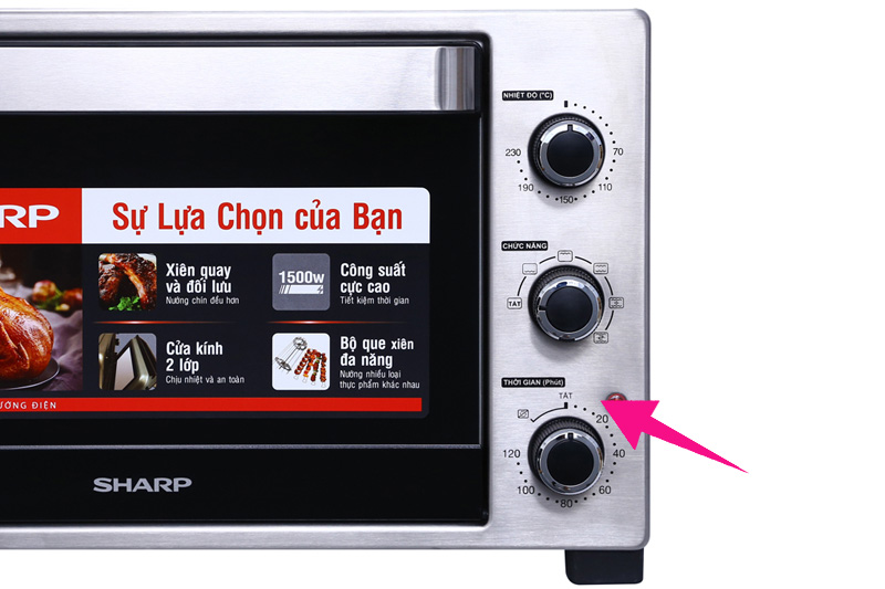 Lò nướng Sharp 38 lít EO-A384RCSV-ST chính hãng giá tốt