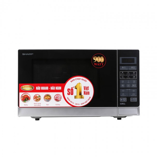 Lò vi sóng Sharp có nướng 25 lít R-G572VN-S chính hãng giá rẻ
