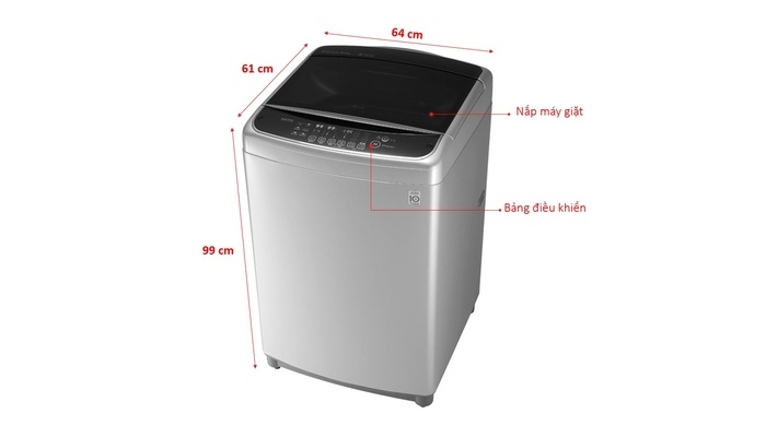 Máy giặt lồng đứng LG 12 kg T2312DSAV.ASPEVN chính hãng