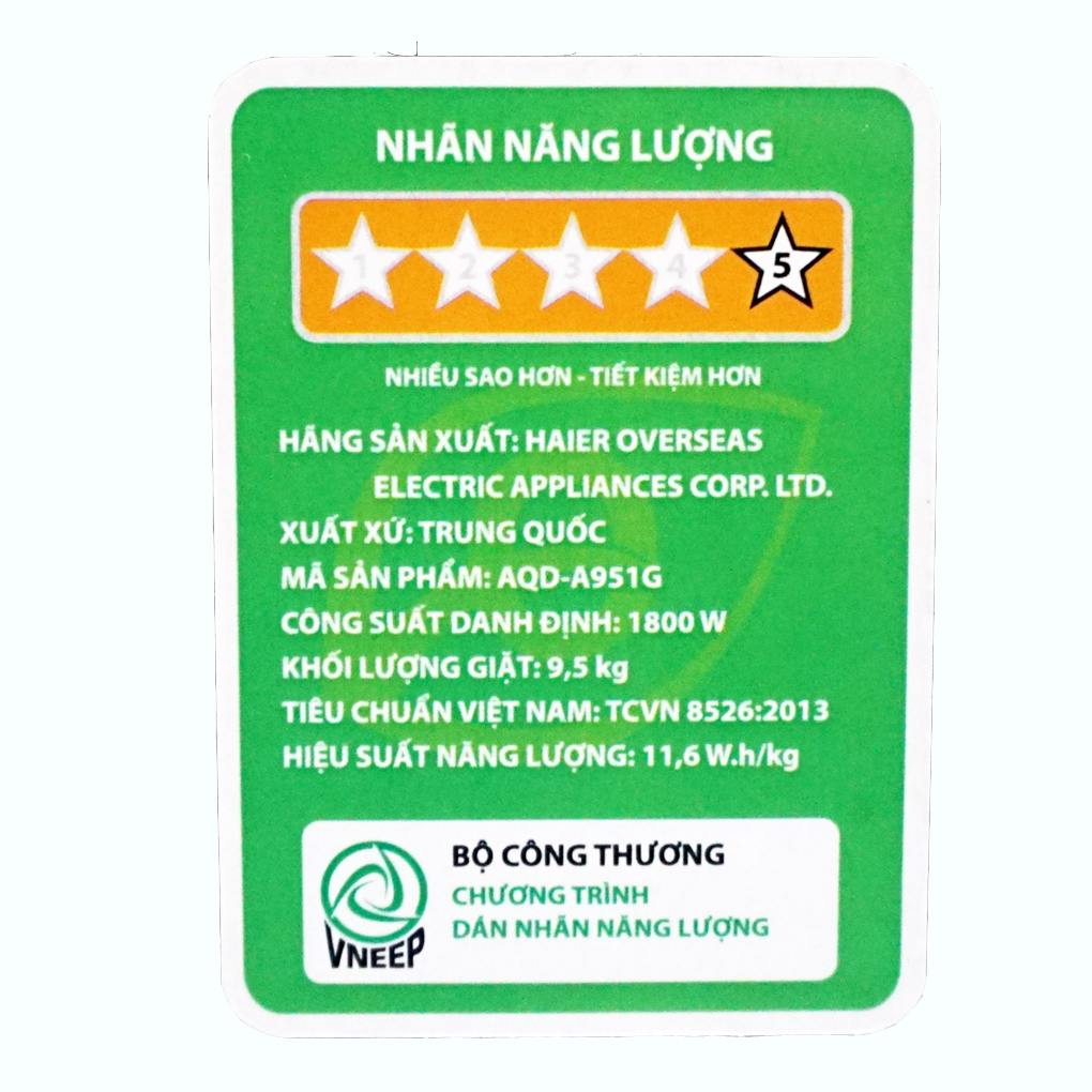 Máy giặt lồng ngang Aqua 9.5 kg inverter AQD-A951G.S giá rẻ