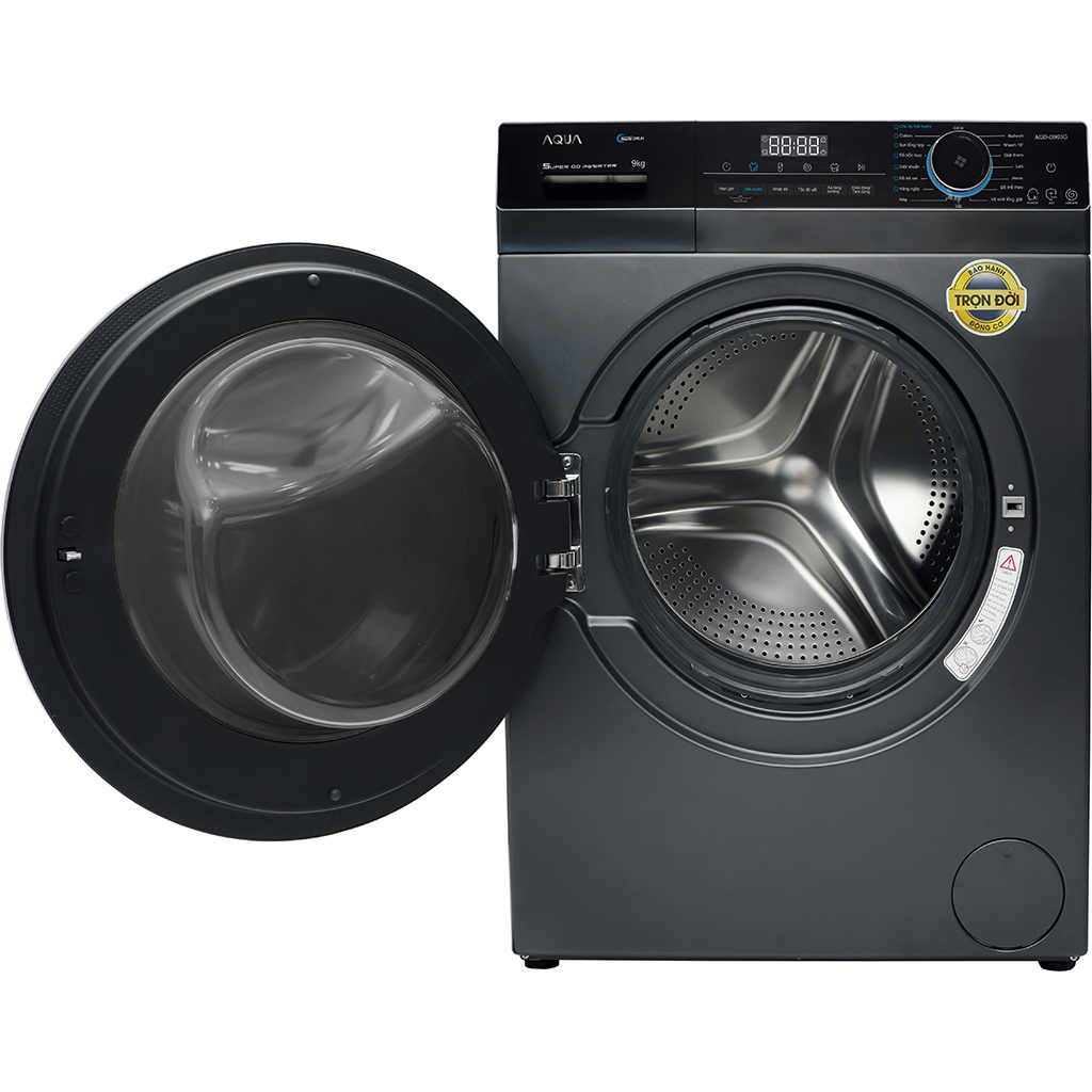 Máy giặt lồng ngang Aqua inverter 9 kg AQD-D903G.BK giá rẻ