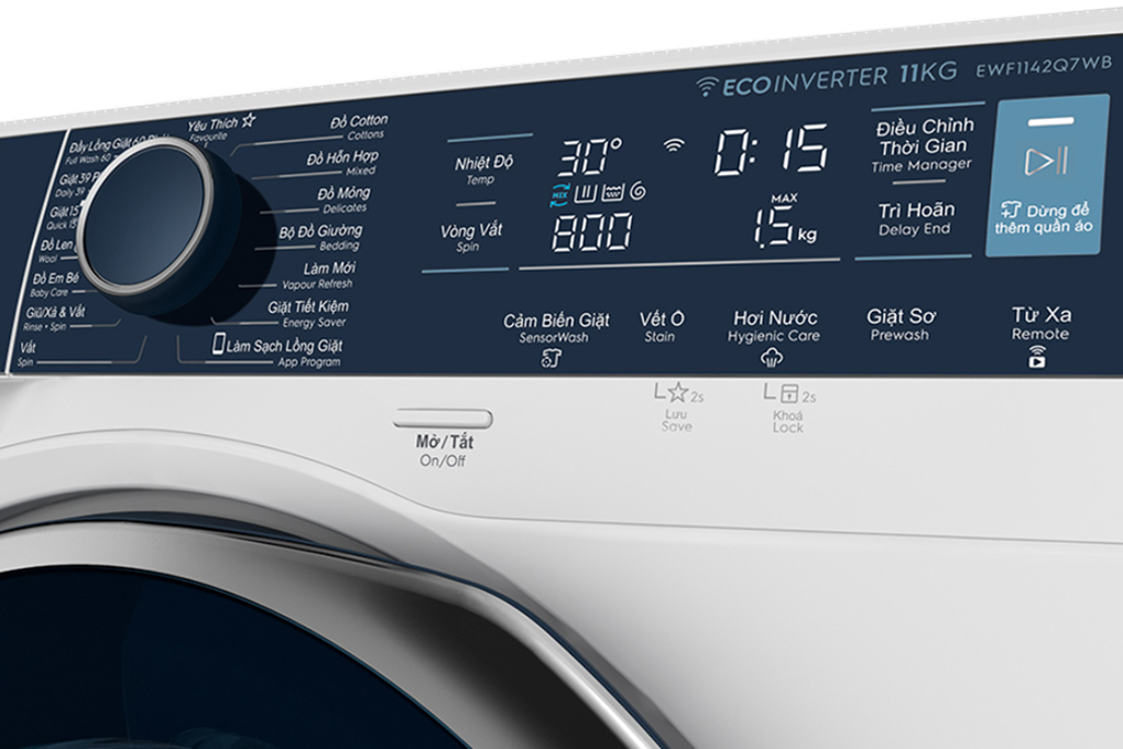 Máy giặt lồng ngang Electrolux inverter 11 kg EWF1142Q7WB chính hãng