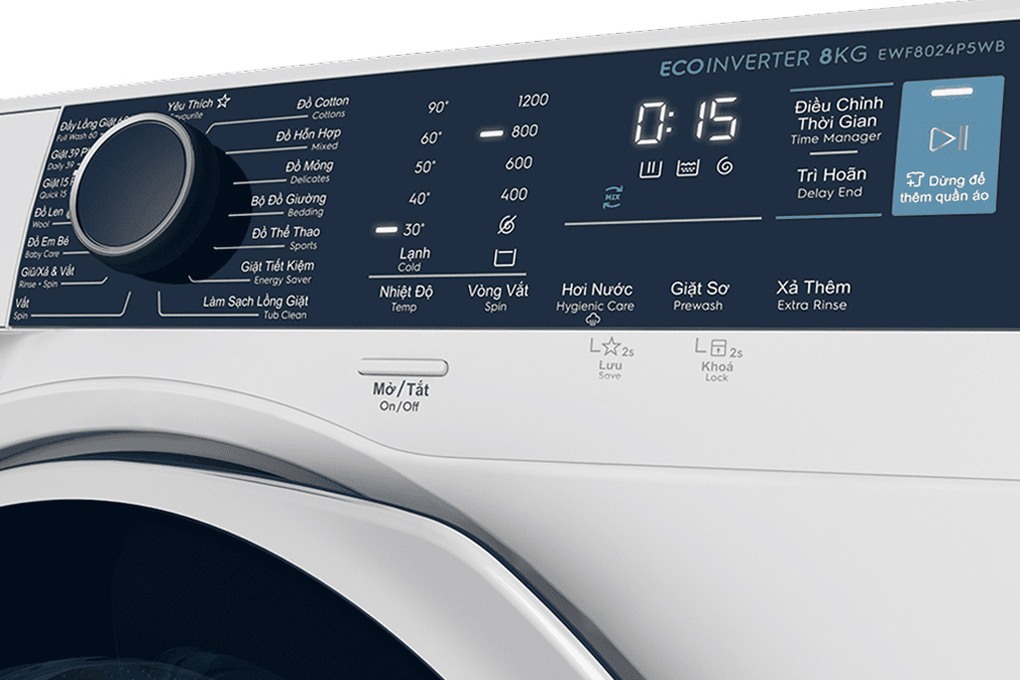 Máy giặt lồng ngang Electrolux 8 kg inverter EWF8024P5WB giá rẻ chính hãng
