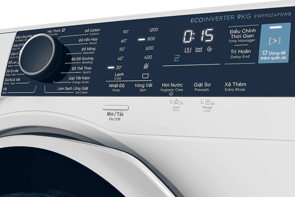 Máy giặt lồng ngang Electrolux 9 kg inverter EWF9024P5WB chính hãng