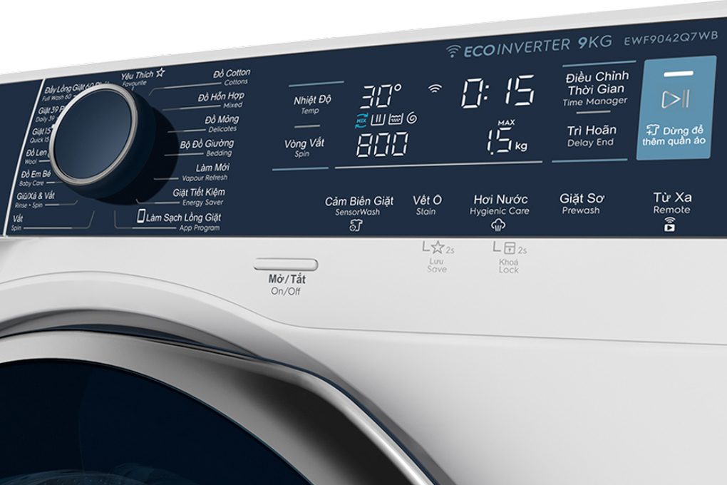 Máy giặt lồng ngang Electrolux inverter 9 kg EWF9042Q7WB chính hãng