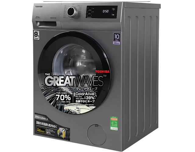 Máy giặt lồng ngang Toshiba inverter 9,5 kg BK105S3V(SK) giá rẻ chính hãng