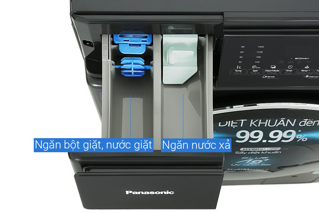 Máy giặt lồng ngang Panasonic inverter 10.5kg NA-V105FR1BV