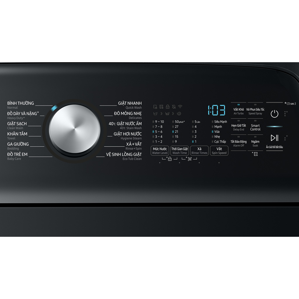 Máy giặt lồng đứng Samsung inverter 23kg WA23A8377GV