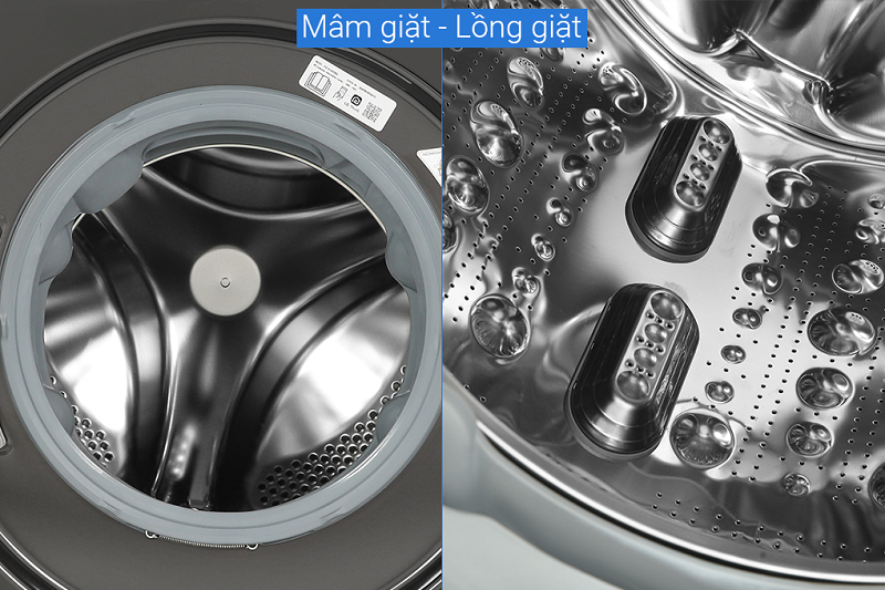 Máy giặt sấy LG AI DD inverter giặt 14 kg - sấy 8 kg FV1414H3BA 2023