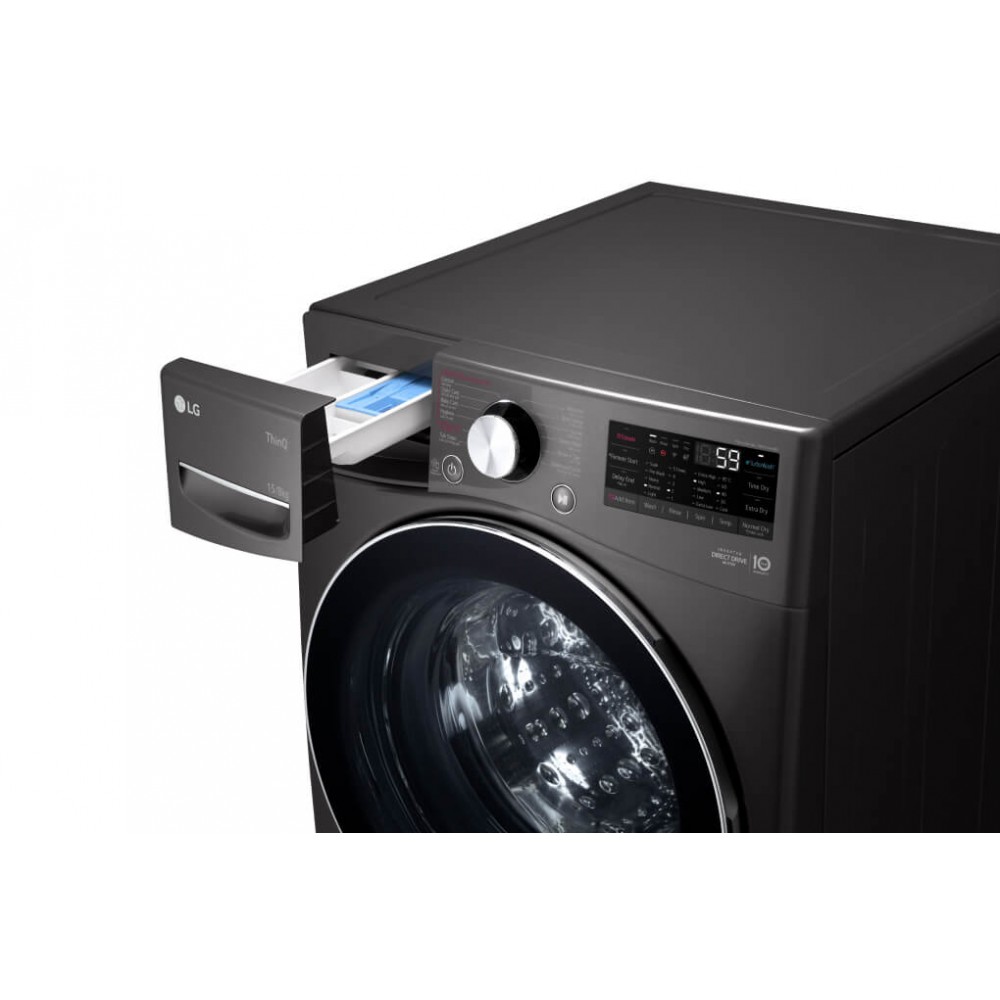 Máy giặt sấy LG AI DD Inverter giặt 21 kg - sấy 12 kg F2721HVRB 2023