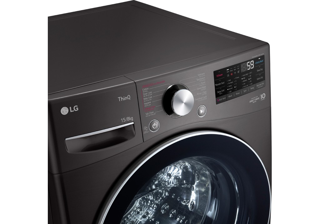 Máy giặt sấy LG inverter 15 kg F2515RTGB