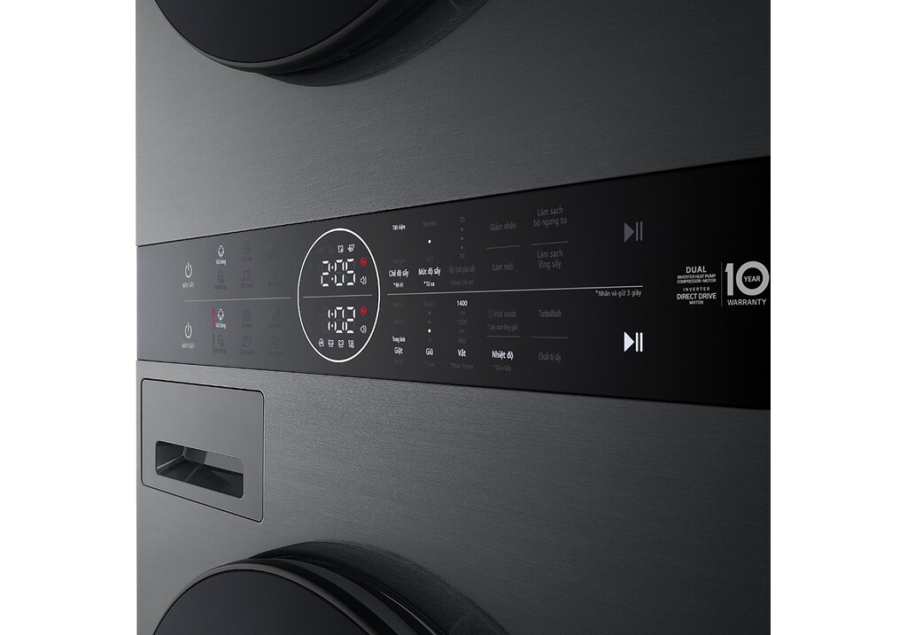 Máy giặt sấy LG lồng ngang inverter WashTower 14/10kg WT1410NHB 2023 giá tốt
