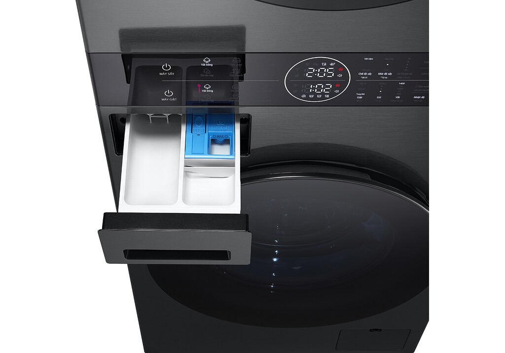 Máy giặt sấy LG lồng ngang inverter WashTower 14/10kg WT1410NHB 2023 giá tốt