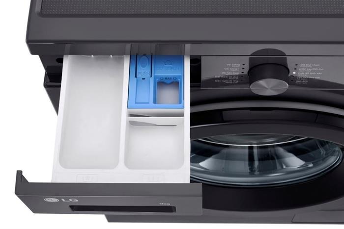 Máy giặt sấy lồng ngang LG AI DD™ Inverter giặt 9 kg - sấy 5 kg FB1209D5M màu đen, giá tốt
