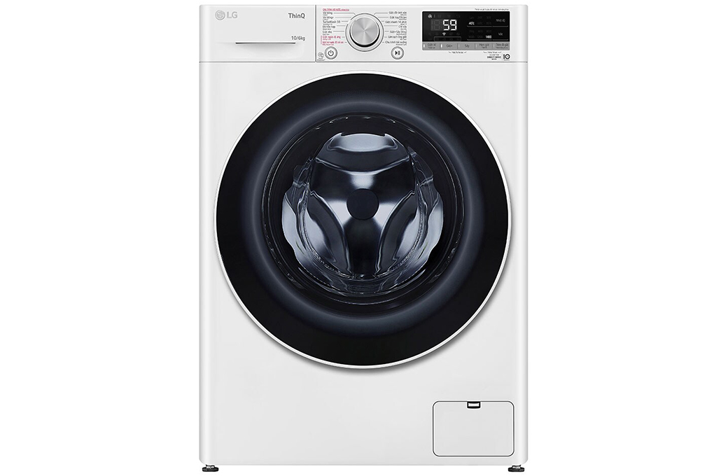 Máy giặt sấy lồng ngang LG Inverter 10 kg FV1410D4W1 2023